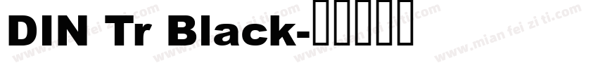 DIN Tr Black字体转换
